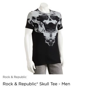 ❌sold❌Rock and Republic men’s skull shirt